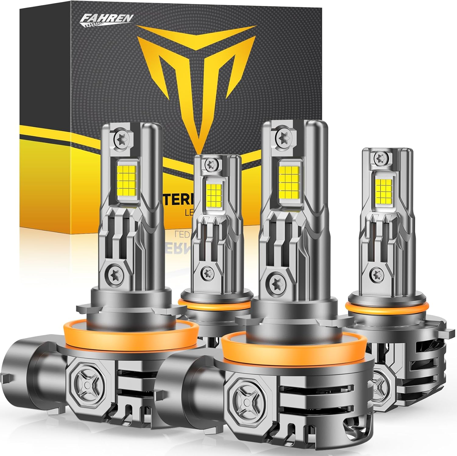 Termitor H11/H9/H8 9005/HB3 LED Bulb Combo, 120,000LM, 6500K Cool White (4-Pack)