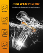 Termitor H11/H9/H8 LED Bulbs, 1000% Brighter, 6500K Cool White, Mini Size (2-Pack)