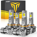 Termitor 9005/HB3 9006/HB4 LED Combo, 120,000LM, 70,000+ Hrs Life (4-Pack)