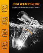 Termitor 9005/HB3 9006/HB4 LED Combo, 120,000LM, 70,000+ Hrs Life (4-Pack)