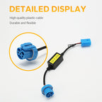 9007 CANbus Decoder, Plug-and-Play Anti-Flicker Module for Bulb Pack of 2