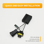 H8/H9/H11 Light CANbus Decoder, Anti-Flickering Harness, Error Free Resistor Capacitor for Bulb Pack of 2