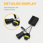 H8/H9/H11 Light CANbus Decoder, Anti-Flickering Harness, Error Free Resistor Capacitor for Bulb Pack of 2