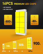 FAHREN TERMITOR 9005 LED Bulbs, 40,000LM, 6500K, 1:1 Size, Plug & Play Fog Lights