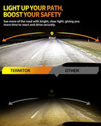 9005 9006 Light Bulbs Combo, 60,000LM 900% Super Brighter, 6500K Cool White, 1:1 Mini Halogen Size 9005 HB3 & 9006 HB4 Accessory Fog Light with Cooling Fan, Plug and Play, Pack of 4