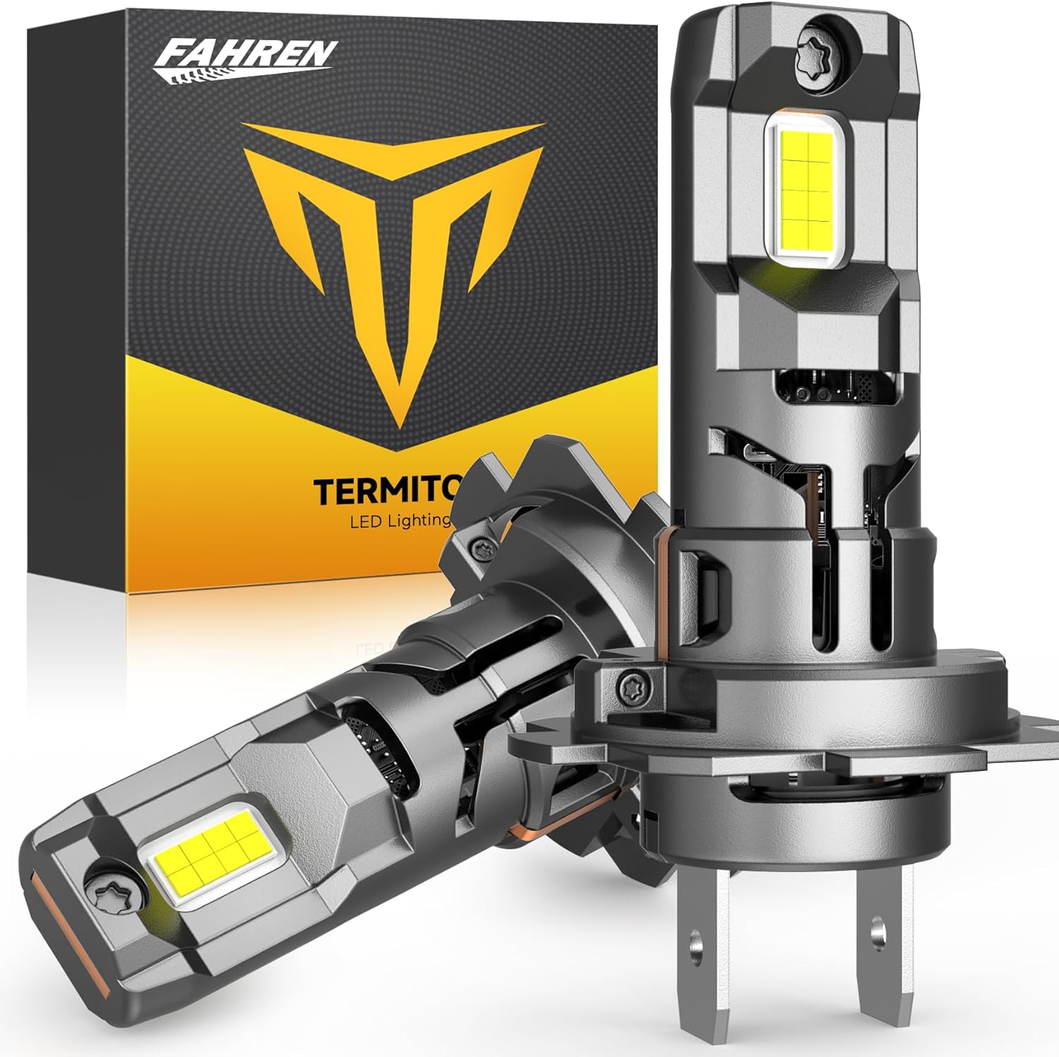 FAHREN 𝐁𝐫𝐢𝐠𝐡𝐭𝐞𝐬𝐭-𝐆𝐞𝐧 H7 LED Bulbs, 𝟔𝟎,𝟎𝟎𝟎𝐋𝐌 𝟏𝟐𝟎𝟎% Brighter, 6500K Cool White, Truly Plug and Play H7 Light Bulbs, CAN-Bus Ready, No extra Adapter Required, Pack of 2