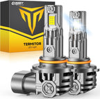 FAHREN 9005/HB3 LED Light Bulbs, 60000LM Super Bright, 6500K Cool White, 10-Year Service Lifespan, 9005/HB3 high beam 5 Min Plug and Play, Real 1:1 Designfor Stock Halogen Replacement, Pack of 2