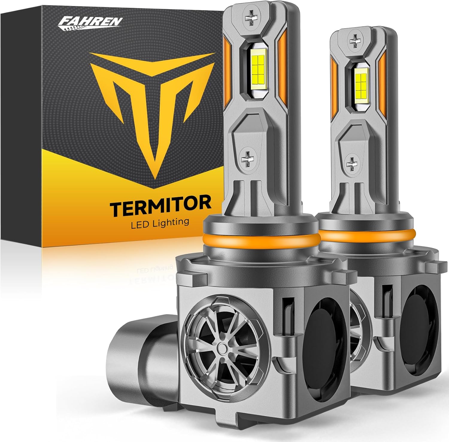 Latest 9006/HB4 Bulbs, 33,000LM 10X Ultra-Brighter, 6500K Cool White, 1:1 Halogen Size 9006 Fog Lights, Plug-N-Play, IP68 Waterproof, Pack of 2