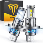 FAHREN H4/9003 Bulbs 50000LM 1200% Brightness, Super & Brightest, 6500 Cool White H4 fog light, Mini Size No Adapter Needed, Pack of 2 IP68 Waterproof, Plug and Play,