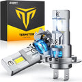 FAHREN H7 fog light bulbs, 60000LM 12X -Upgraded Brightness, 70,000 Hours Lifespan, Real 1:1 Halogen Mini Size, 6500K Cool White, 1:1 Mini Size, Plug and Play, Pack of 4 (2025 Updated)