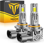 9006 LED Bulbs, 50000LM Super Bright, Real 1:1 Design, 6500K Cool White, Daytime Running Light Modules, 5 Min Quick Plug and Play, IP68, HB4 Light Bulb for Stock Halogen Replacement, Pack of 2