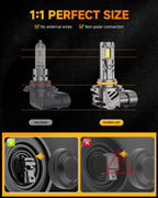 9005 9006 fog light bulbs pack of 4 for off-road use or fog lights 6500K