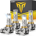 FAHREN 9005 9006 bulbs combo 60000LM 900 percent brighter 6500K white fog lights
