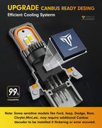 IP68 waterproof H13 9008 LED bulbs for fog lights 6500K cool white