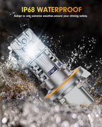 IP68 waterproof H13 9008 LED bulbs for fog lights 6500K cool white