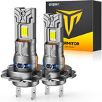 Termitor 5th-Gen H7 LED Bulb, 60,000LM, 12X Brighter, Mini Size, Plug & Play