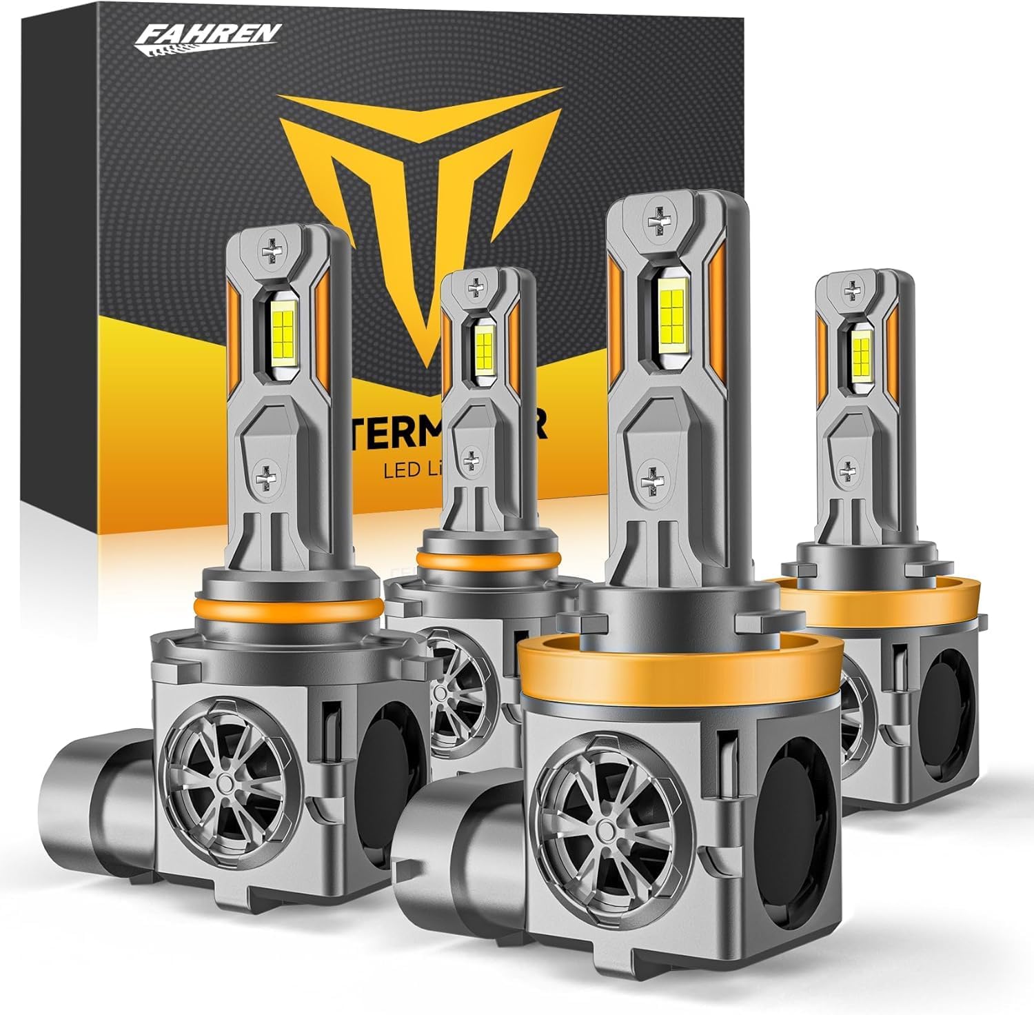 H11/H8/H9 & 9005/HB3 LED Bulb Combo, 60,000LM, 6500K White, 70,000Hrs Life