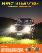 D1S D1R LED Headlight Bulbs – 36000LM, 900% Brighter, 6500K Cool White