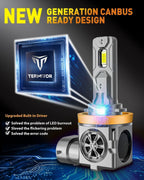 H11/H8/H9 & 9005/HB3 LED Bulb Combo, 60,000LM, 6500K White, 70,000Hrs Life