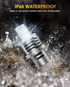 Termitor H4/9003 Bulbs,𝟔𝟎,𝟎𝟎𝟎𝐋𝐌(𝟏,𝟎𝟎𝟎%) 𝟏𝟎𝐗 Brighter 6500K Cool White