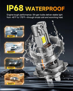 Termitor 5th-Gen H7 LED Bulb, 60,000LM, 12X Brighter, Mini Size, Plug & Play